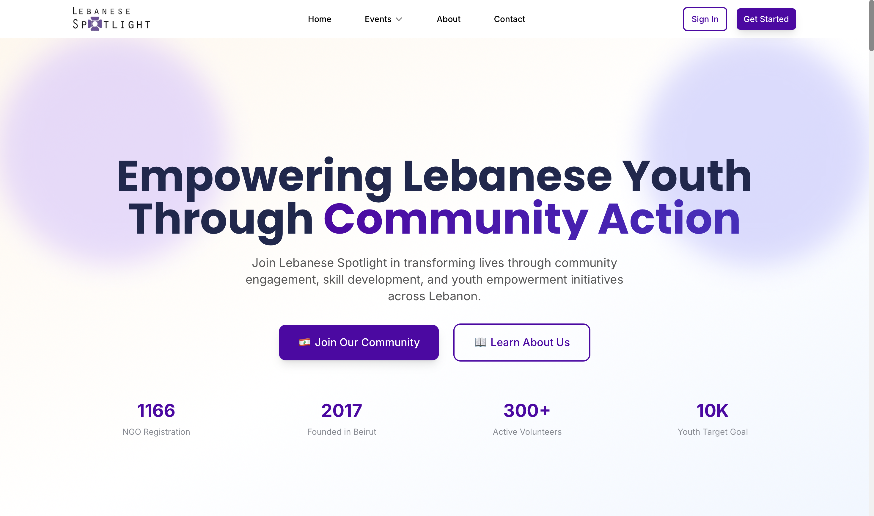 Lebanese Spotlight volunteer management platform built by kaprera
