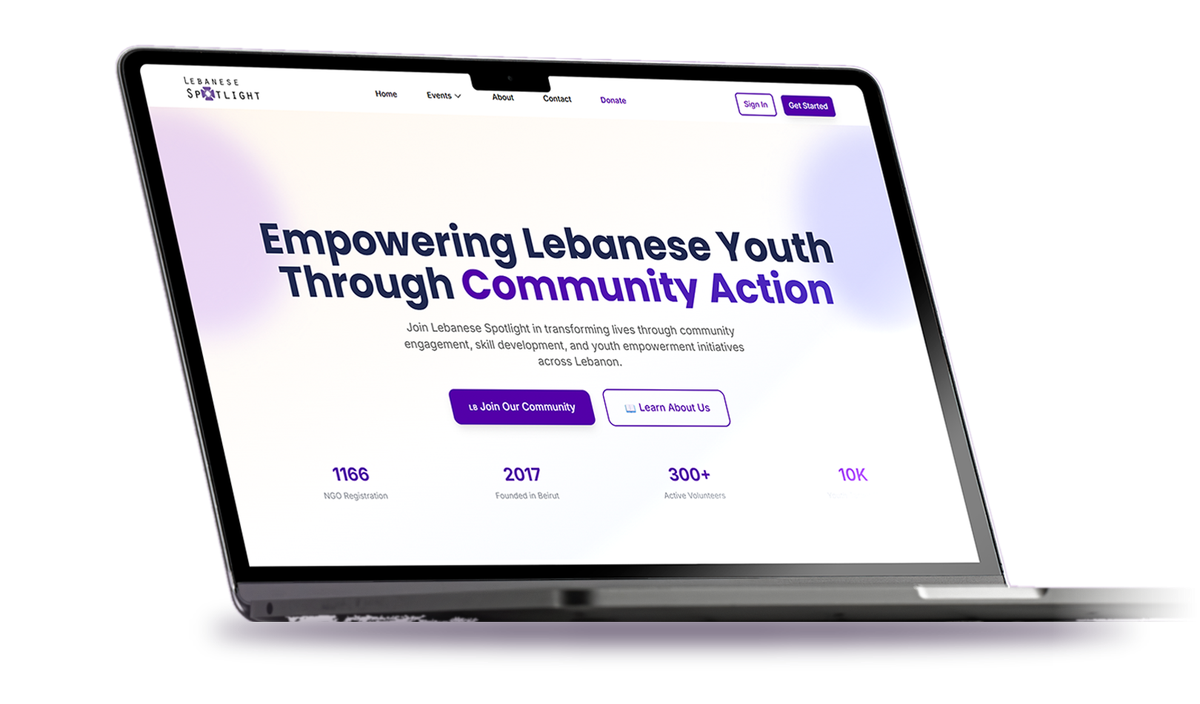 Lebanese Spotlight volunteer management platform built by kaprera